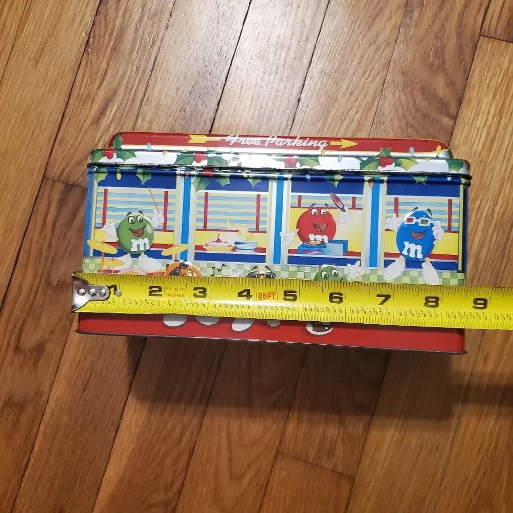 M&M's brand Christmas‎ village series number 4 limited edition vtg diner tin